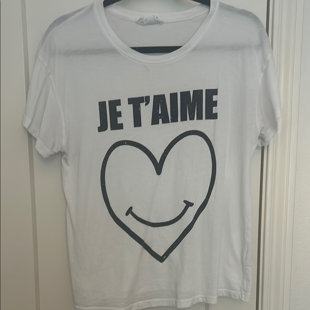 Anthropologie Je T’Aime Heart T-Shirt